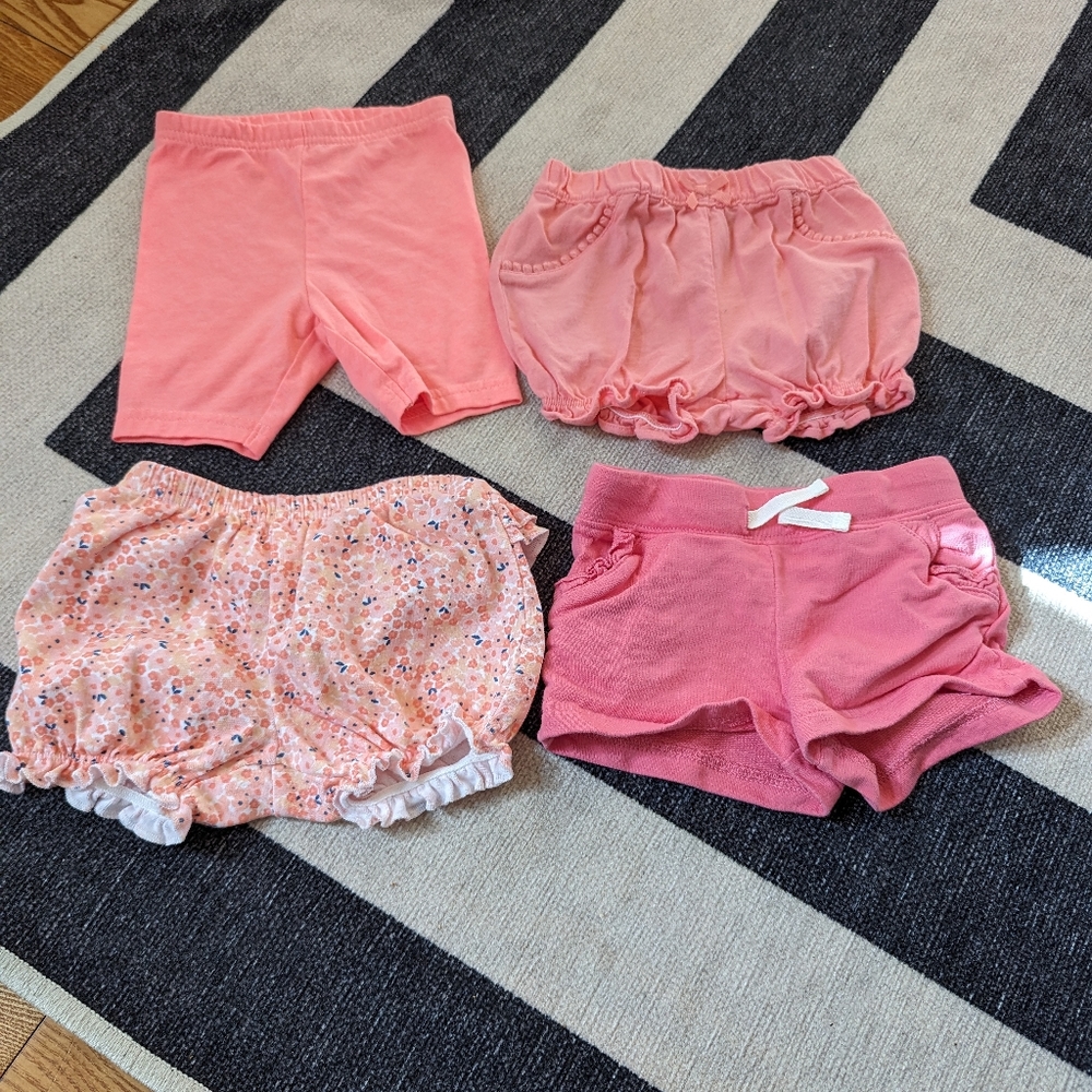 4 Carter's Shorts Bundle 12 M